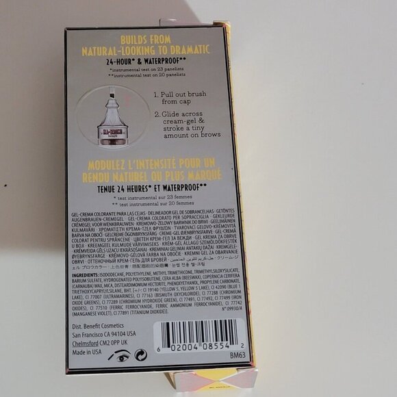 Set of 2 Benefit KA BROW Gel Cream and Brush Mini Shade 3 Medium Two NIB - Picture 12 of 16